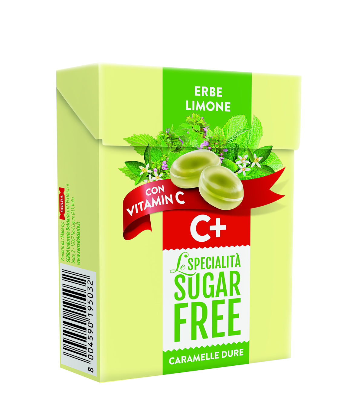 Sugar free candies<br>Herbs Lemon<br>with Vitamin C