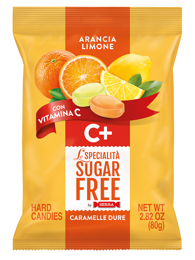 Sugar free candies<br>Orange & Lemon<br>with Vitamin C