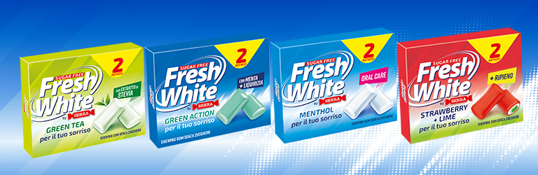 Fresh White chewing gum