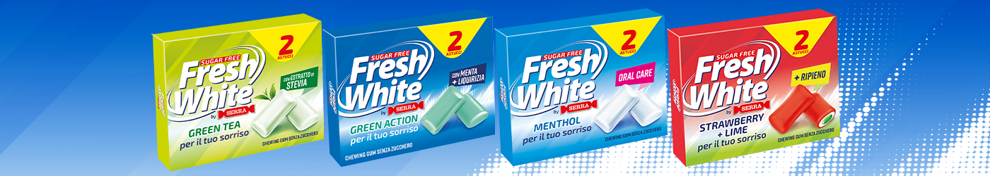 Fresh White chewing gum